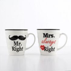 PartyBox Set skodelic Mr. Right & Mrs. Always right