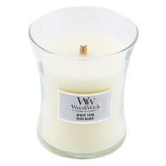 Woodwick Ovalna vaza za sveče , Beli tikovina, 275 g
