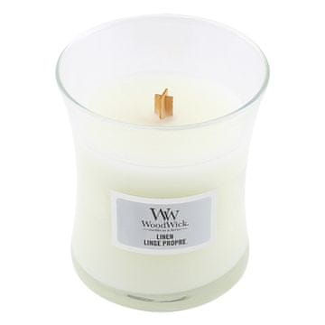 Woodwick Ovalna vaza za sveče , Čisto perilo, 85 g