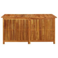Vidaxl Vrtna škatla za shranjevanje 150x80x75 cm trden akacijev les