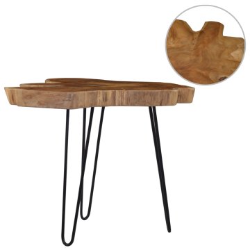 Greatstore Klubska mizica (60-70)x45 cm tikovina
