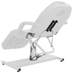 Vidaxl Kozmetični stol umetno usnje bel 180x62x78 cm