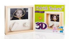 BABY ONO Otroški 3D odtis z 1 okenskim okvirjem