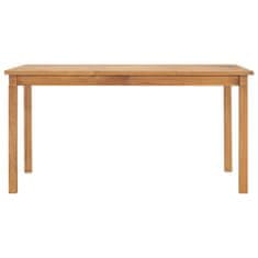 Vidaxl Vrtna jedilna miza 150x90x75 cm trdna tikovina