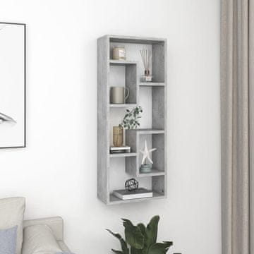 Vidaxl vidaXL Stenska polica betonsko siva 36x16x90 cm
