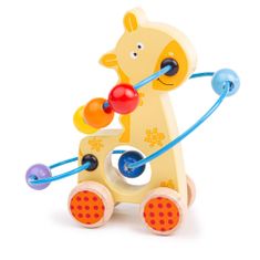 Bigjigs Toys Bigjigs Baby Labirint na kolesih žirafa