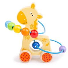 Bigjigs Toys Bigjigs Baby Labirint na kolesih žirafa