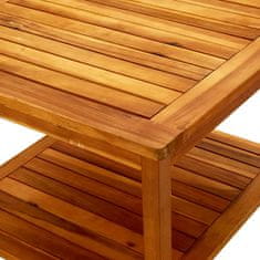 Vidaxl Klubska mizica 60x60x45 cm trden akacijev les