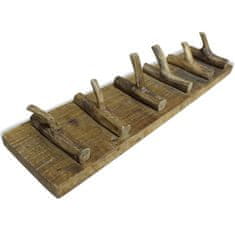 Vidaxl Obešalnik mešanega recikliranega lesa 60x15 cm