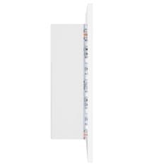 shumee LED kopalniška omarica z ogledalom bela 40x12x45 cm