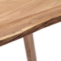 Greatstore Jedilna miza 140x80x76 cm trden akacijev les