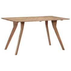 Greatstore Jedilna miza 140x80x76 cm trden akacijev les