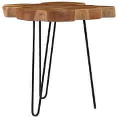 Greatstore Klubska mizica (60-70)x45 cm tikovina