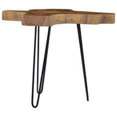 Greatstore Klubska mizica (60-70)x45 cm tikovina