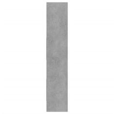 Vidaxl Knjižna omara betonsko siva 40x35x180 cm iverna plošča