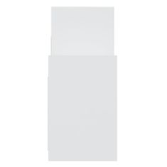 Vidaxl Stranska omarica bela 60x26x60 cm iverna plošča