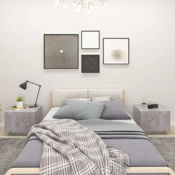 Vidaxl vidaXL Nočna omarica betonsko siva 100x35x40 cm iverna plošča
