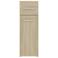 Vidaxl Lekarniška omara sonoma hrast 20x45,5x60 cm iverna plošča