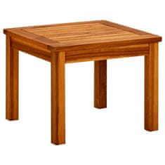 Greatstore Vrtna klubska mizica 45x45x36 cm trden akacijev les