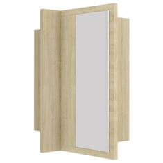 Vidaxl LED kopalniška omarica z ogledalom sonoma hrast 40x12x45 akril