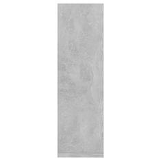 Vidaxl Stenska polica 2 kosa betonsko siva 50x15x50 cm iverna plošča