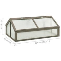 Vidaxl Rastlinjak 120x80x50 cm les jelke