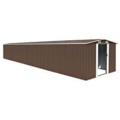 Vidaxl Vrtna lopa rjava 257x779x181 cm pocinkano jeklo