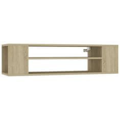 Greatstore Viseča TV omarica sonoma hrast 100x30x26,5 cm iverna plošča