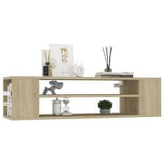 Greatstore Viseča TV omarica sonoma hrast 100x30x26,5 cm iverna plošča