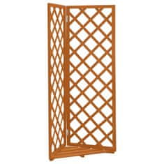 Vidaxl Kotna mreža oranžna 50x50x145 cm trden les jelke