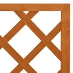 Vidaxl Kotna mreža oranžna 50x50x145 cm trden les jelke