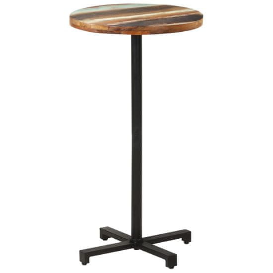 Vidaxl Bistro mizica okrogla Ø 60x110 cm trden predelan les