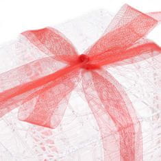 shumee Dekorativna božična darila 3 kosi iz akrila večbarvna