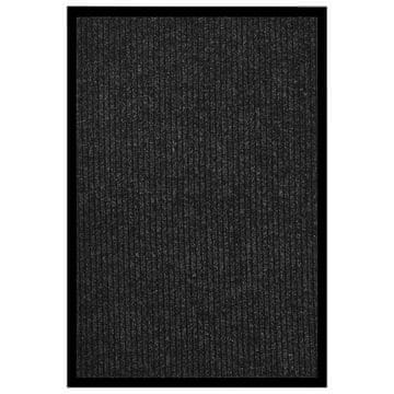 Vidaxl vidaXL Predpražnik, rebrast, antracit, 80 x 120 cm