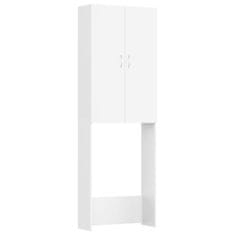 Vidaxl Omara za pralni stroj bela 64x25,5x190 cm