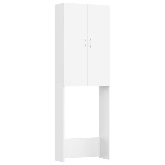 Vidaxl Omara za pralni stroj bela 64x25,5x190 cm