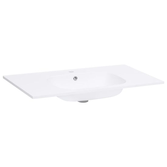 Vidaxl Vgradni umivalnik 605x460x105 mm SMC bel