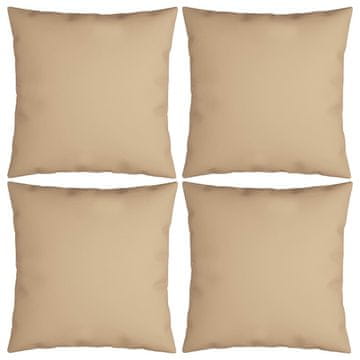 Vidaxl Okrasne blazine 4 kosi bež 60x60 cm blago