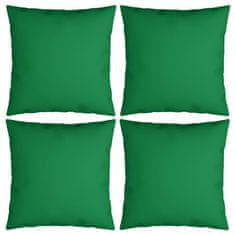 Vidaxl Okrasne blazine 4 kosi zelene 60x60 cm blago