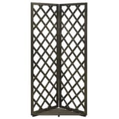 Vidaxl Kotna mreža siva 50x50x145 cm trden les jelke