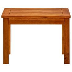 Vidaxl Vrtna klubska mizica 50x35x36 cm trden akacijev les