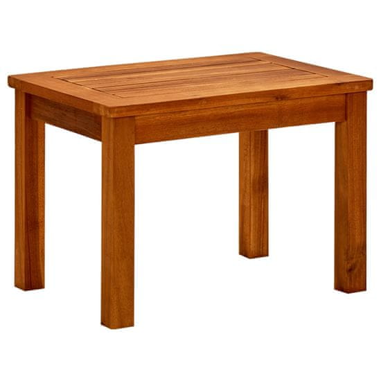 Vidaxl Vrtna klubska mizica 50x35x36 cm trden akacijev les