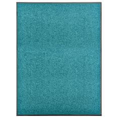 Vidaxl Pralni predpražnik cyan moder 90x120 cm