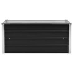 Vidaxl Visoka greda antracitna 100x40x45 cm pocinkano jeklo