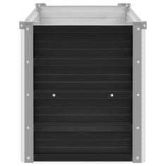 Vidaxl Visoka greda antracitna 100x40x45 cm pocinkano jeklo