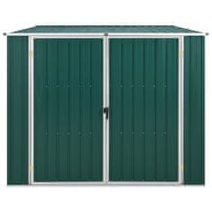 Vidaxl Vrtna lopa zelena 195x198x159 cm pocinkano jeklo