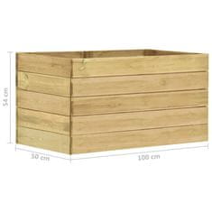Vidaxl Visoka greda 100x50x54 cm impregnirana borovina