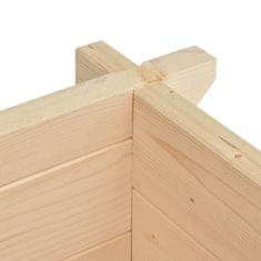 Vidaxl Visoka greda 42 mm 100x100x87,8 cm trden smrekov les