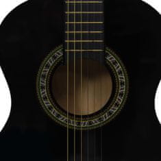 Greatstore Klasična kitara za začetnike in otroke črna 1/2 34"