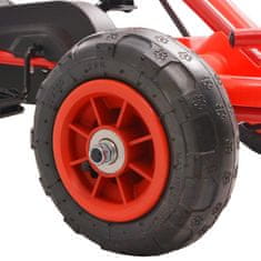 Vidaxl Gokart na Pedale s Pnevmatikami Rdeče Barve